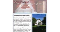 Desktop Screenshot of donnes-gaard.no