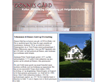 Tablet Screenshot of donnes-gaard.no